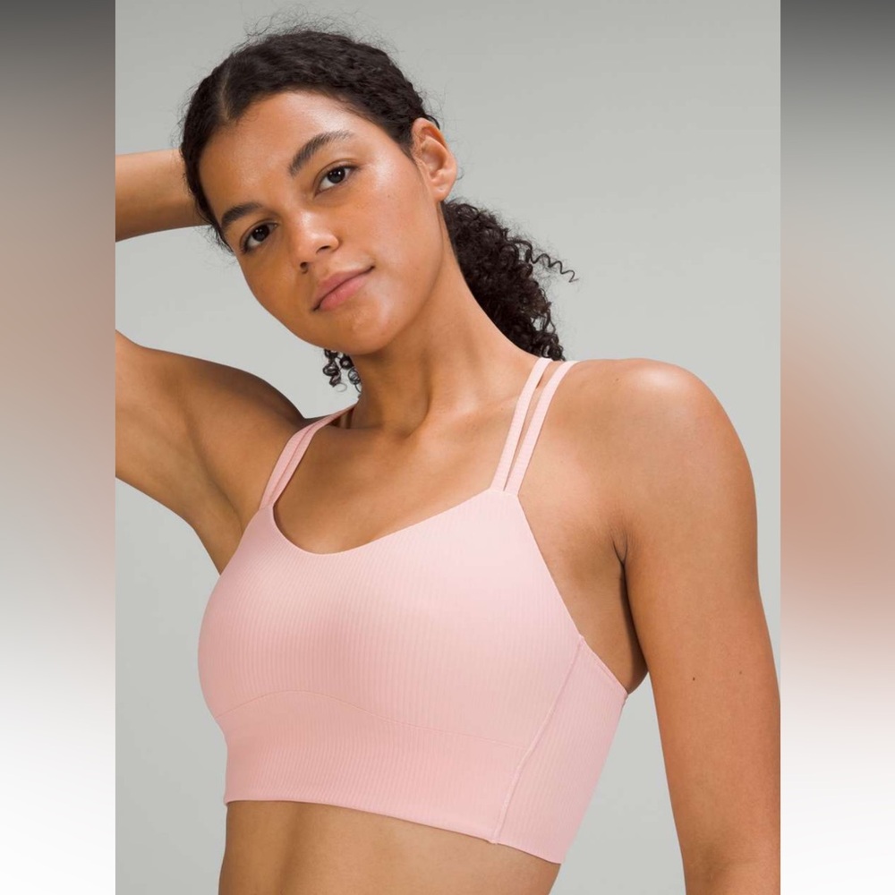 Lululemon Like a Cloud Ribbed Longline Bra *Light Support, B/C Cup
Pink/tan Sz 6